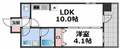 Grand Luce(グランルーチェ)【5階】の間取り