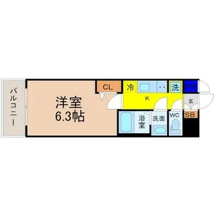 プレサンス新栄アーバンフロー【6階】の間取り