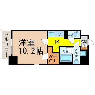タウンコート御園【5階】の間取り