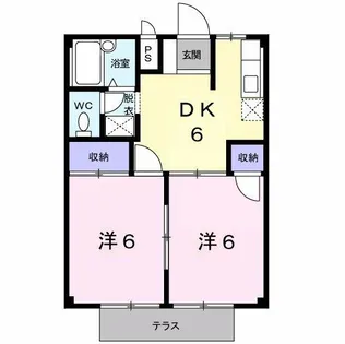 エクセル昭和【1階】の間取り