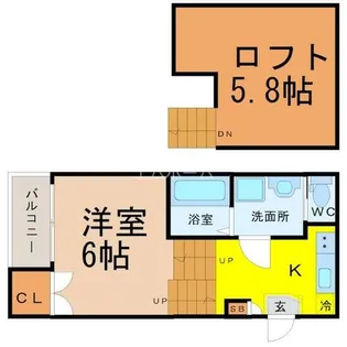 ハーモニーテラス佐古前町II【1階】の間取り