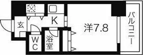 AXIS桜通内山【14階】の間取り
