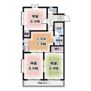 メゾンド栄Ⅰ【203号室】の間取り