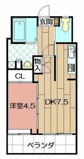 ニューリバー戸畑【3階】の間取り