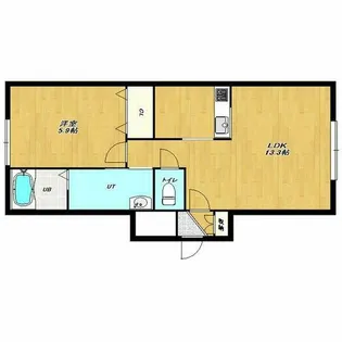 ボヌールパークサイド【102号室】の間取り