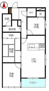 サンコウビル【3階】の間取り
