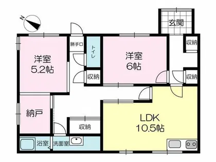 ハイツエフ【1階】の間取り