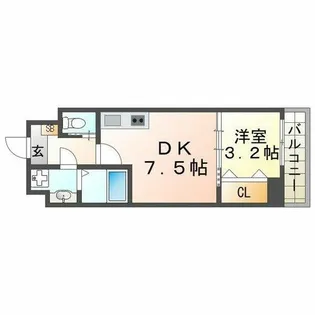 NU武庫川駅前【501号室】の間取り