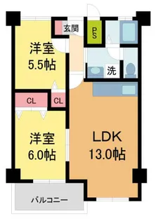サンビルダー甲子園パークサイド【4階】の間取り