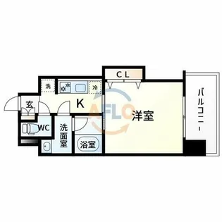 W.O.B.MIKUNI【6階】の間取り