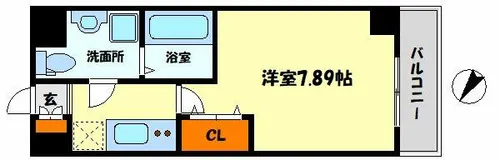 ウインズコート西梅田Ⅱ【3階】の間取り