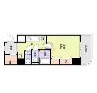 シティアリーナ阿波座西【6階】の間取り