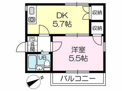 シャンI【11号室】の間取り