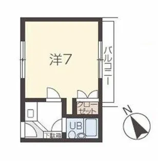 シャンI【17号室】の間取り