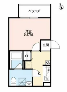 IoTアパートメント徳庵【2階】の間取り