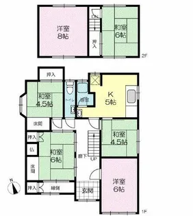 兵庫県加西市北条町北条【一戸建】の間取り