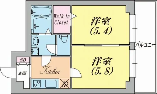 クレール久保【-1階】の間取り