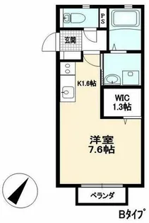 ディアコート北条II【1階】の間取り