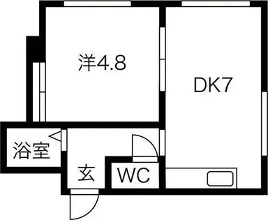イーストレジデンス【1階】の間取り