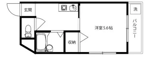ア・ラ・モード【A202号室】の間取り