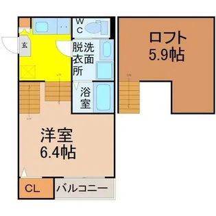 Loft15野並【2階】の間取り