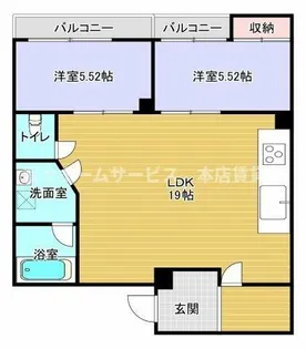 トーカイプラザ壱号館【1階】の間取り