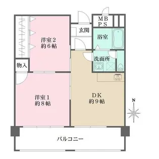 日生住吉コープ【2階】の間取り
