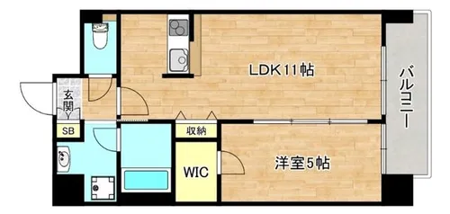 メゾンラトゥール【1階】の間取り