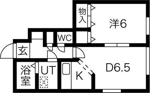 カレッジサイドいくね【3階】の間取り