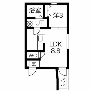 カグラグレイス【302号室】の間取り