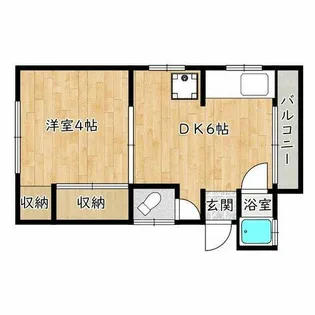大阪府堺市東区北野田【マンション】の間取り