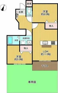 ココプライム【1階】の間取り