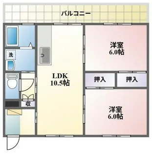 平井スクエアー【305号室】の間取り