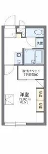 レオパレス葵【1階】の間取り