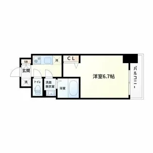 Alivis福島海老江(旧 フォーリアライズ福島ルノン)【8階】の間取り