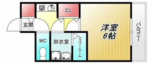 サウスイン大学前【3階】の間取り