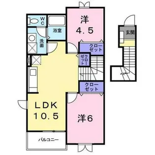 コッコアナ2【202号室】の間取り