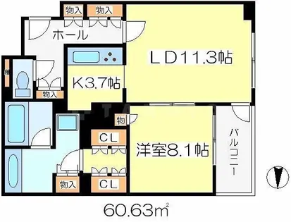 グランフロント大阪オーナーズタワー【20階】の間取り