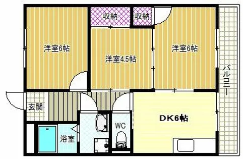 サンヒルズハイム【4階】の間取り