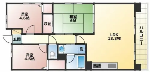 アプリーレ垂水【12階】の間取り