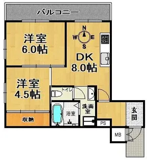 朝日プラザ湊川【10階】の間取り