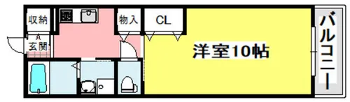 チェリーコート小野原【1階】の間取り