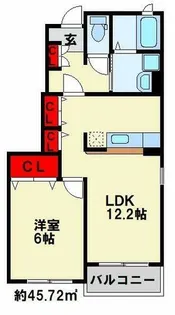 サンフラワー・アべニュー A棟【1階】の間取り
