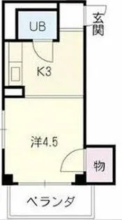 ハイツリトル松下【403号室】の間取り