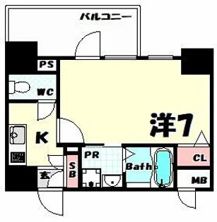 エスリード神戸元町ヒルズ【5階】の間取り