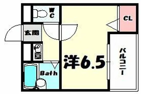 グランテ下山手【7階】の間取り