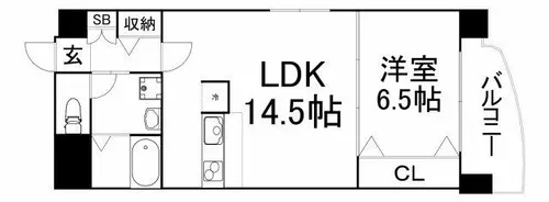 大阪府大阪市天王寺区上之宮町【マンション】の間取り
