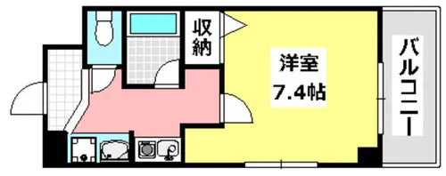 クオーレ茨木元町【2階】の間取り