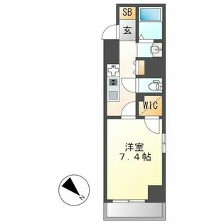 ラグゼナ上前津【13階】の間取り