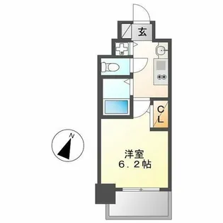 プレサンス名古屋STATIONビジュ【3階】の間取り